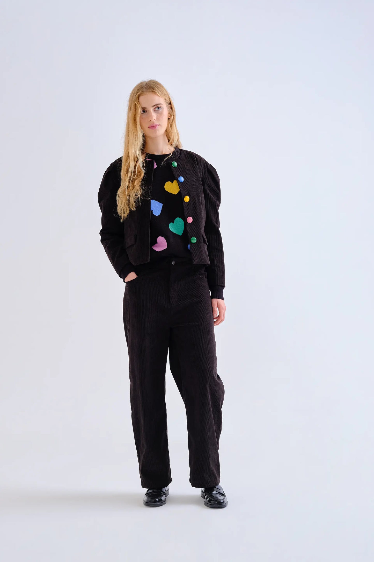 Pantalón de pana negro