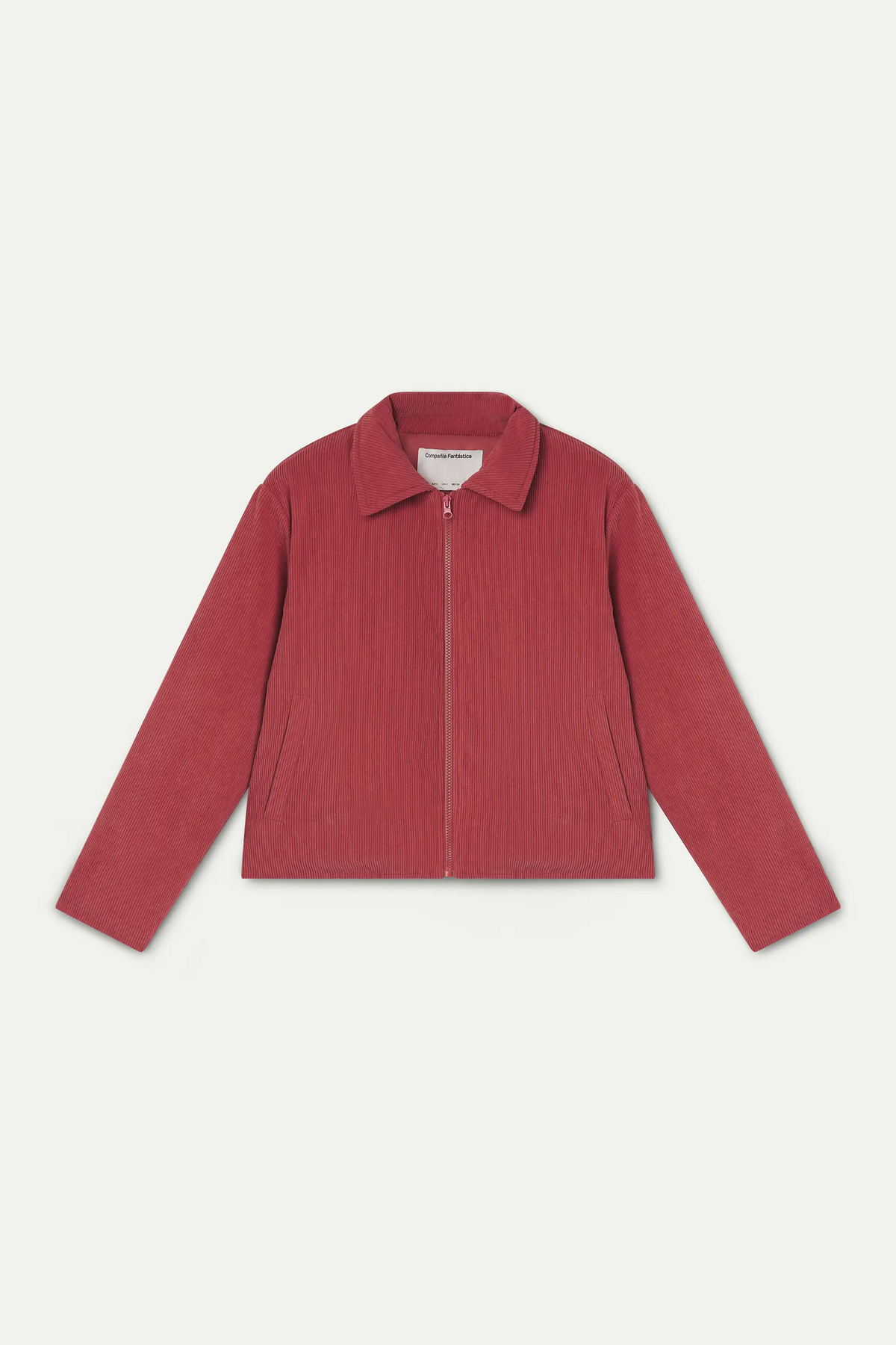 Chaqueta de pana rosa