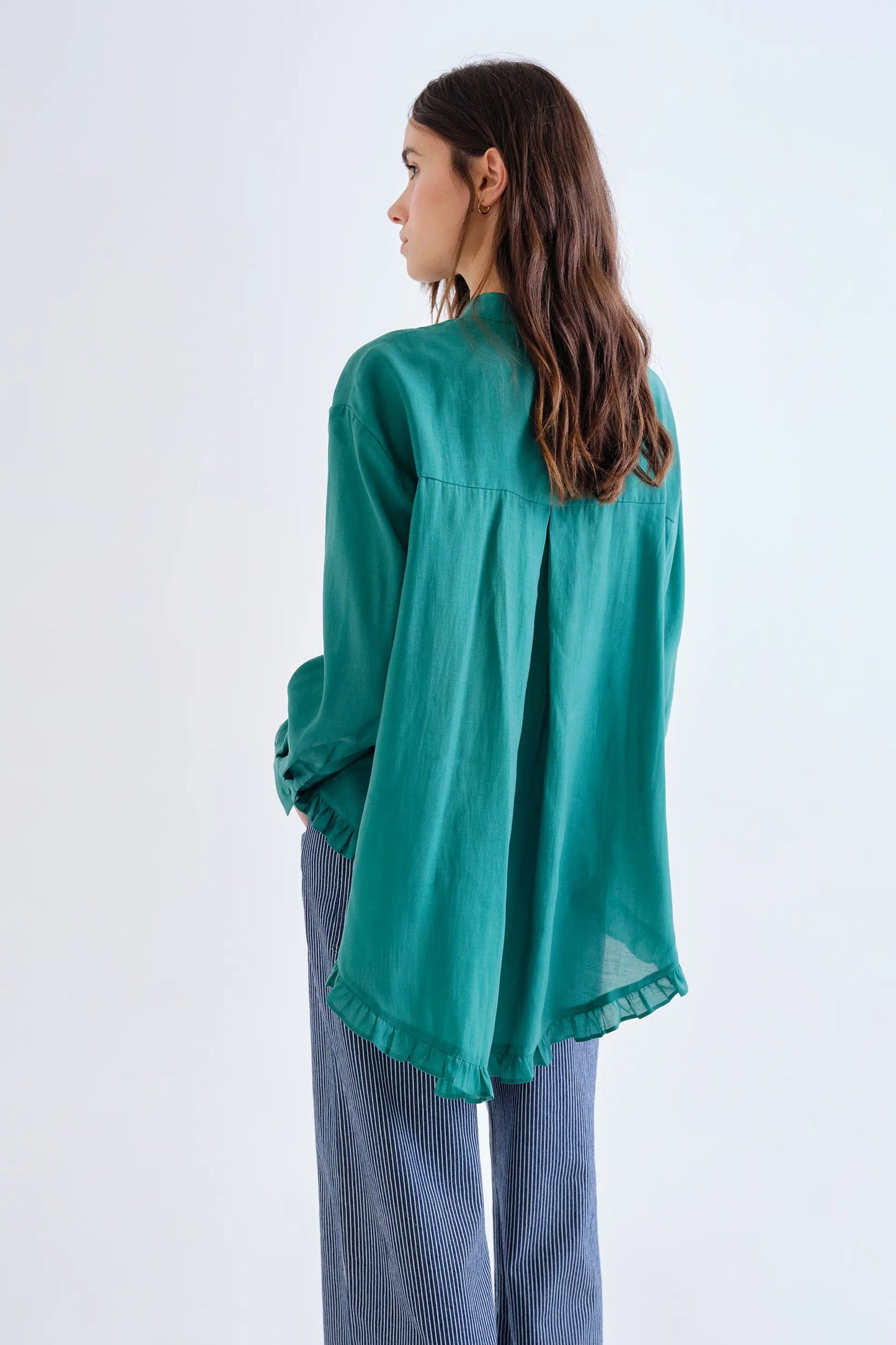 Camicia con fazzoletto verde