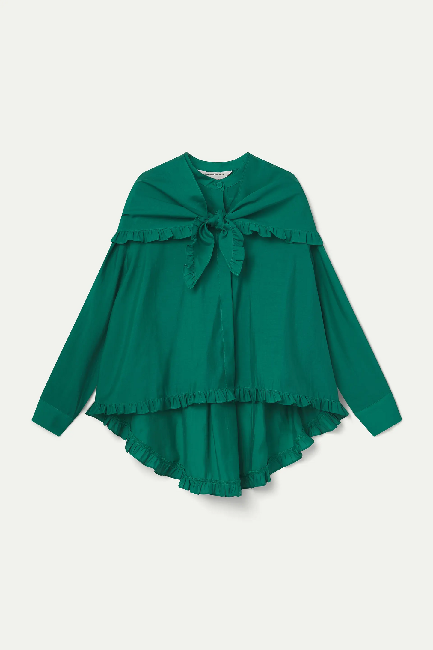 Camicia con fazzoletto verde