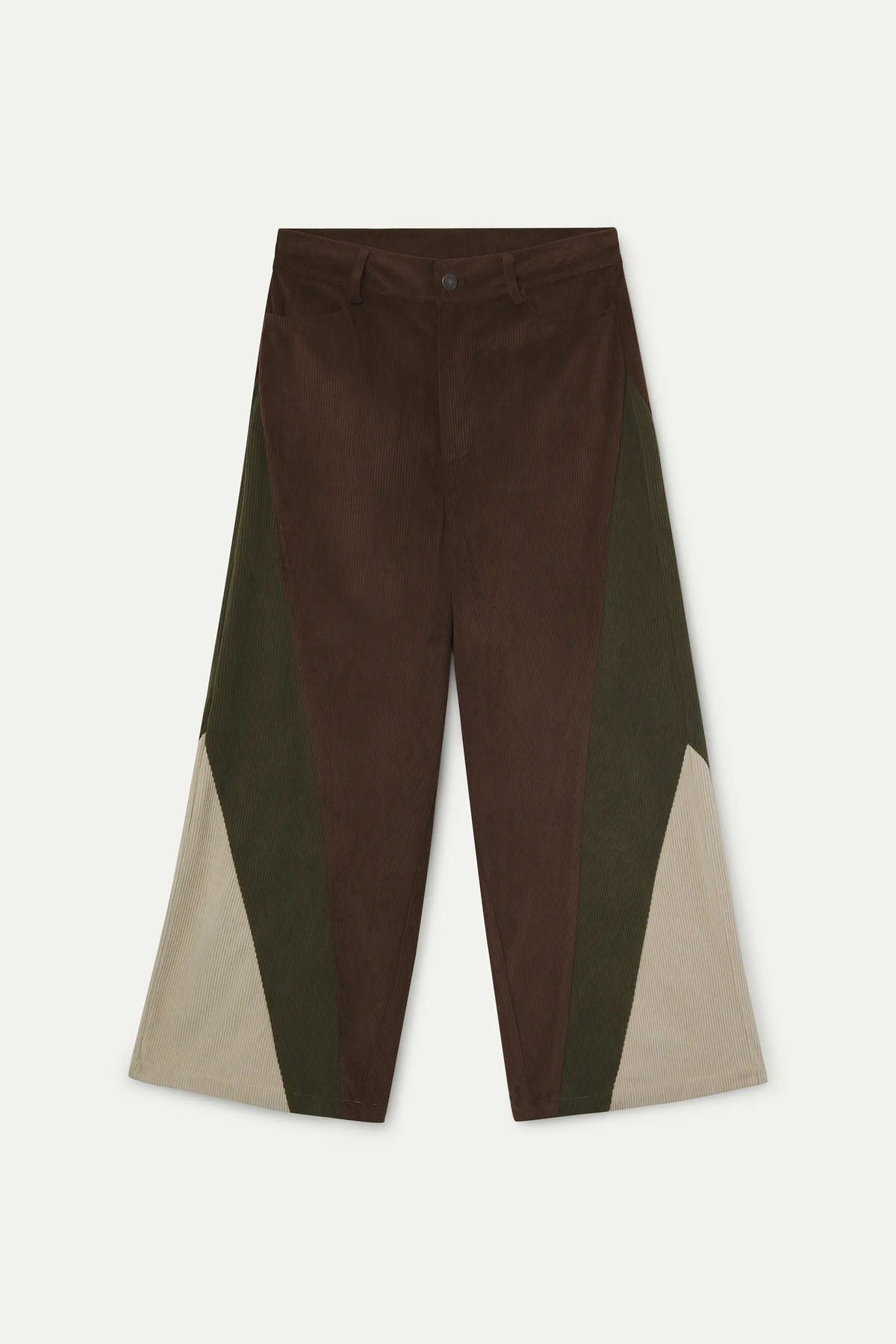 Pantaloni di velluto a coste multicolore