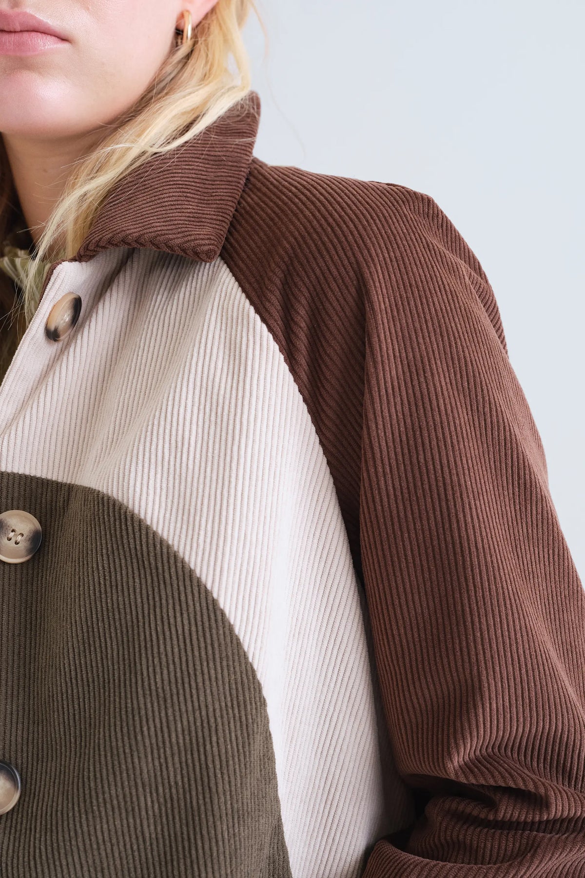 Multicolor corduroy jacket