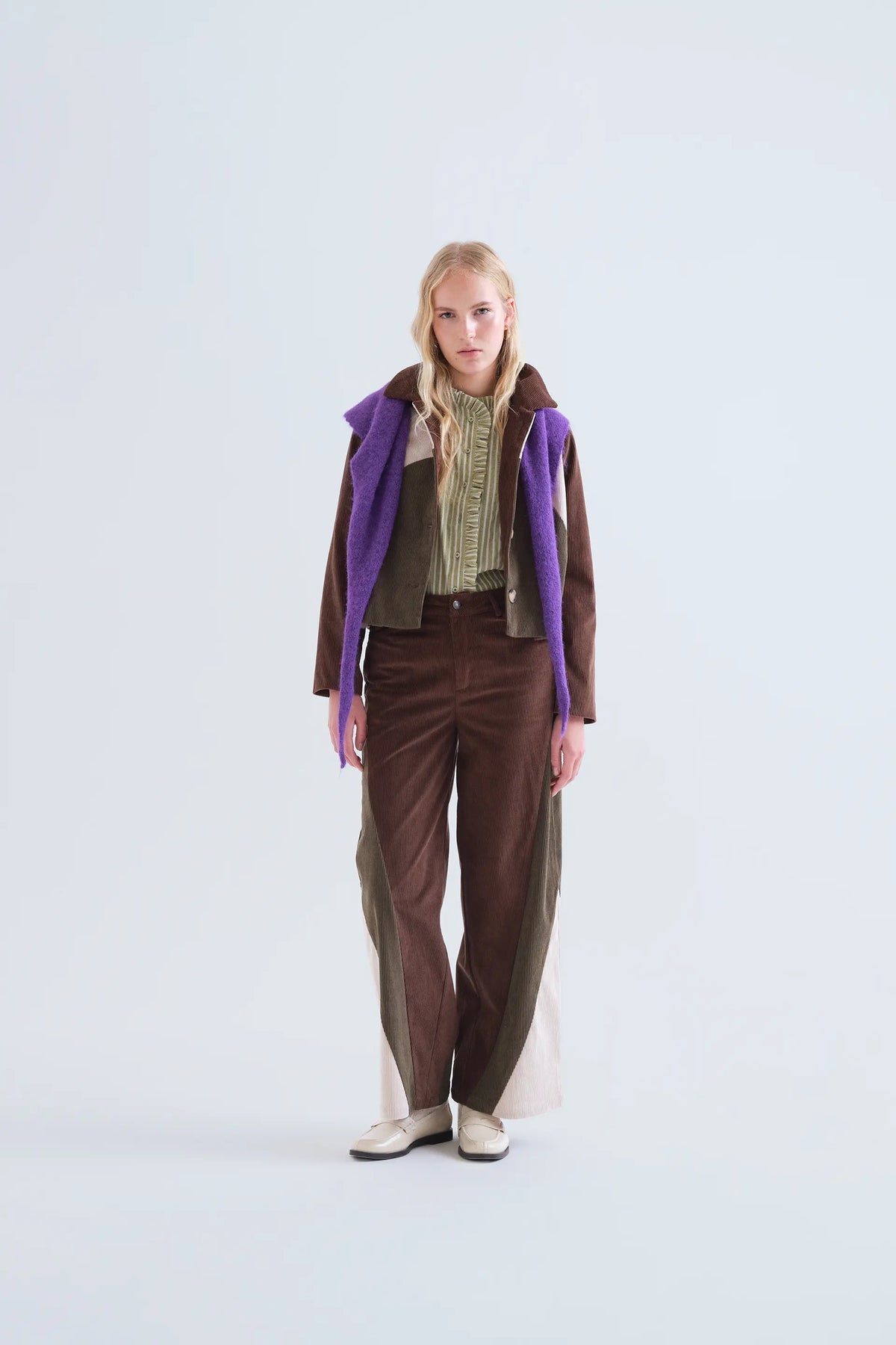 Multicolor corduroy jacket