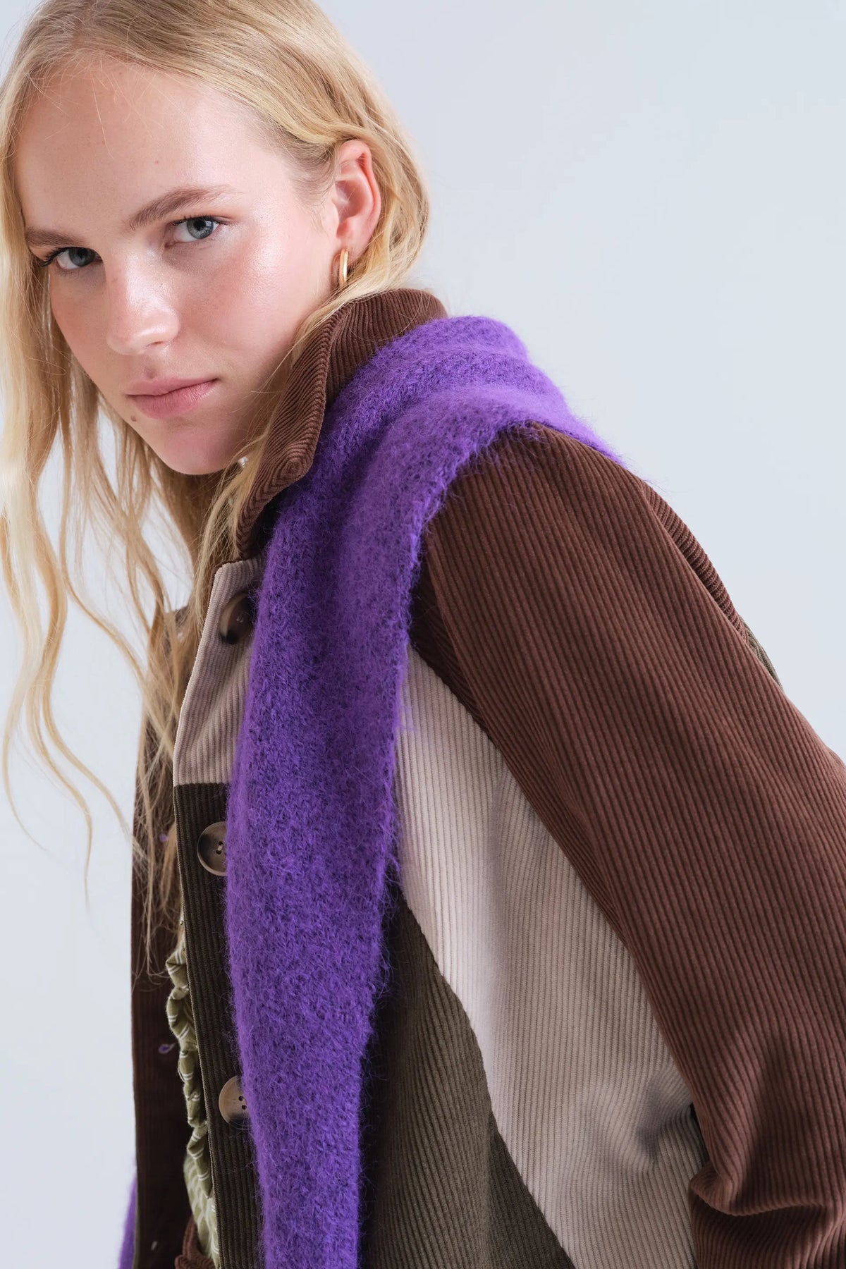 Multicolor corduroy jacket