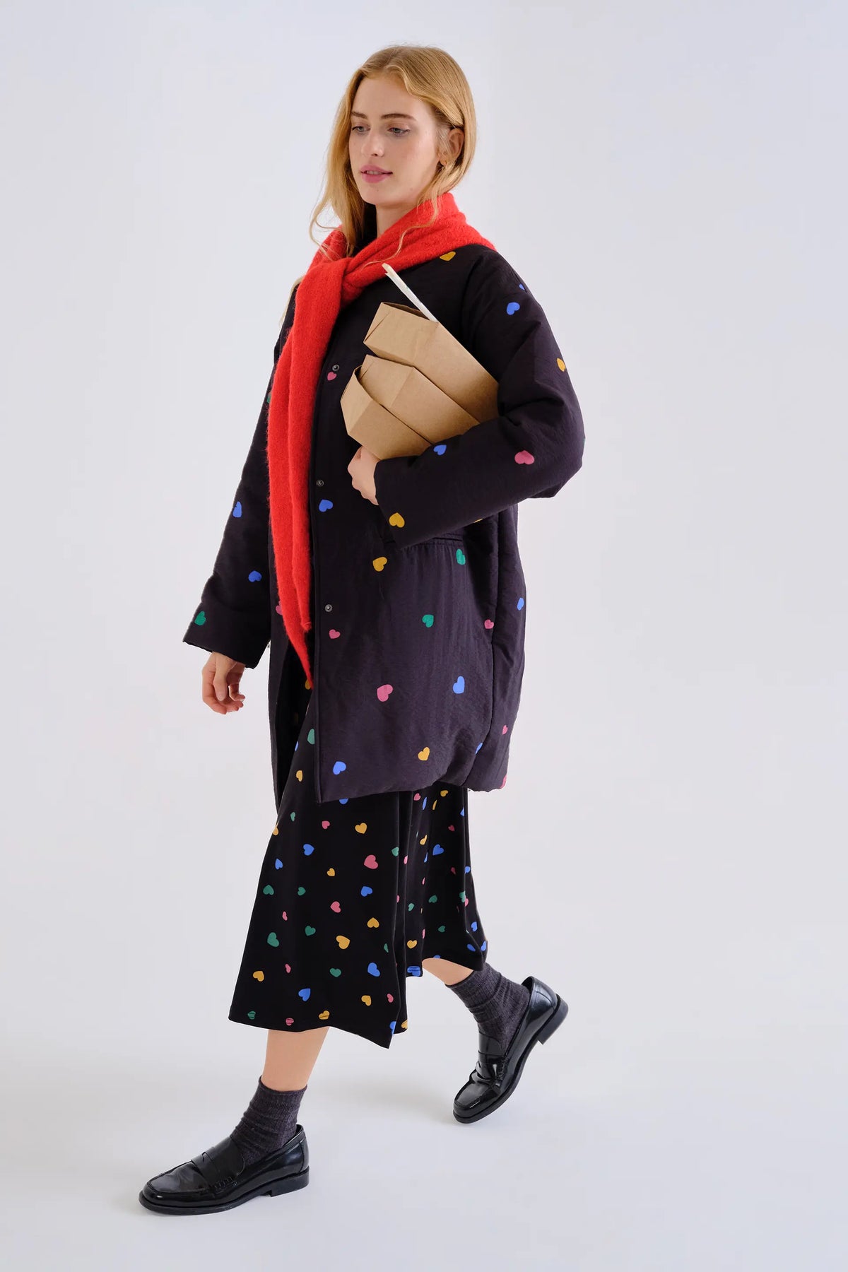 Vestido midi con estampado Candy