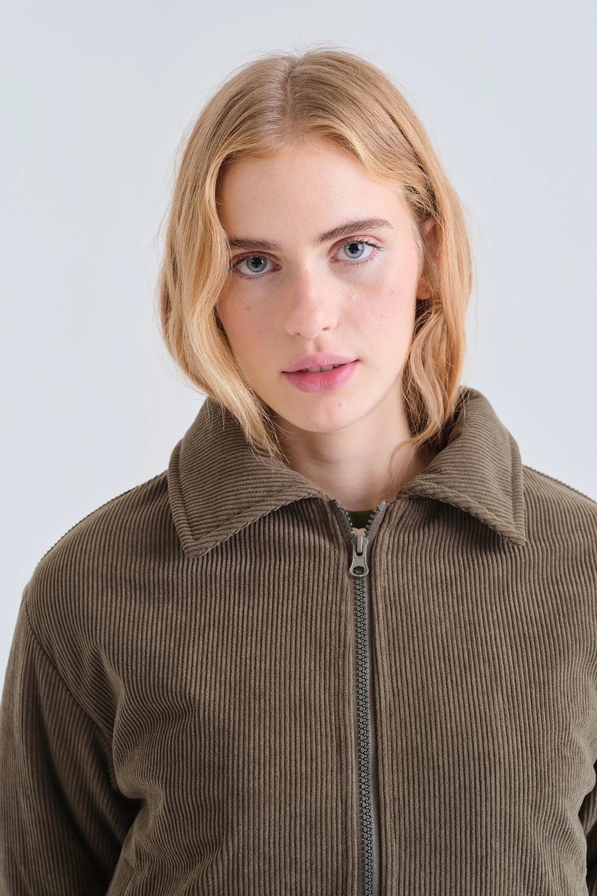 Chaqueta de pana verde