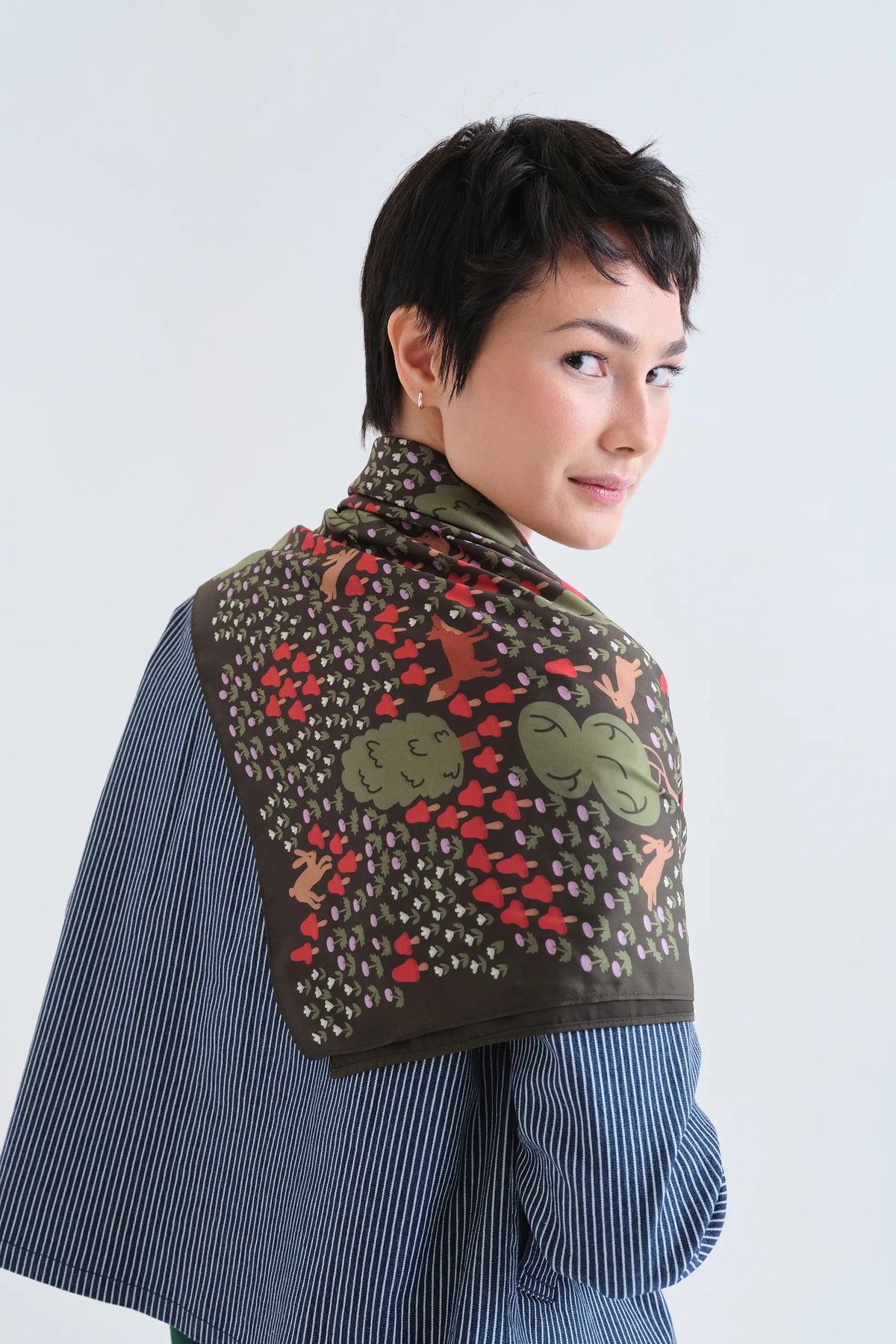 Pañuelo con estampado Volpe