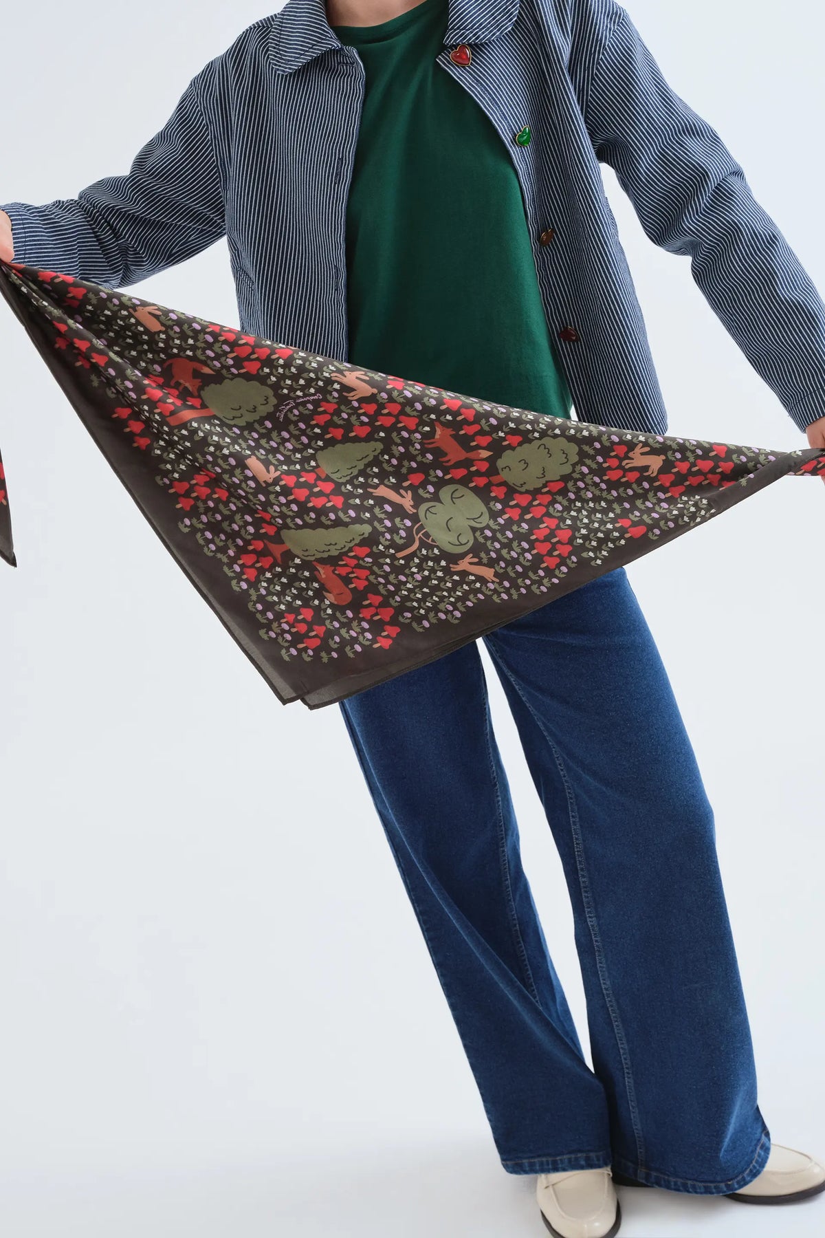 Pañuelo con estampado Volpe