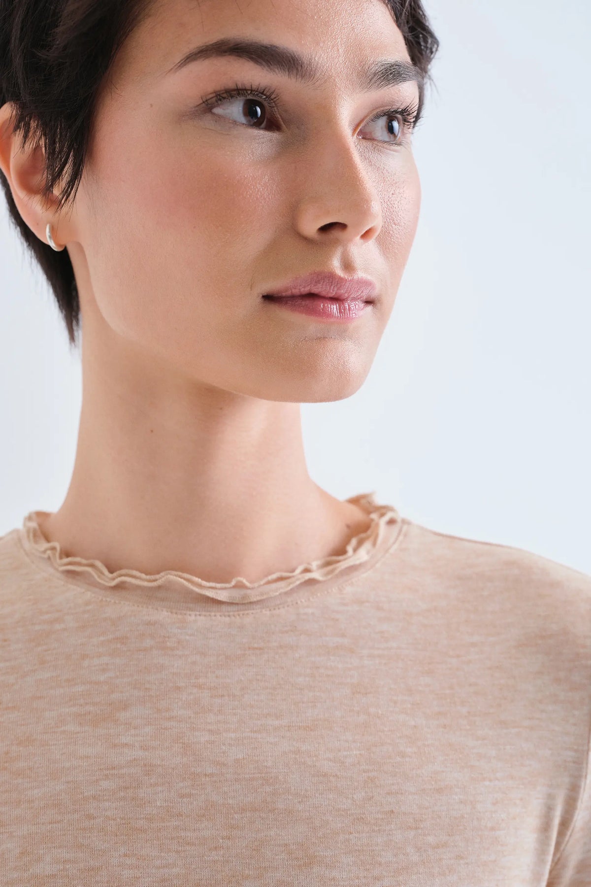 T-shirt basica beige