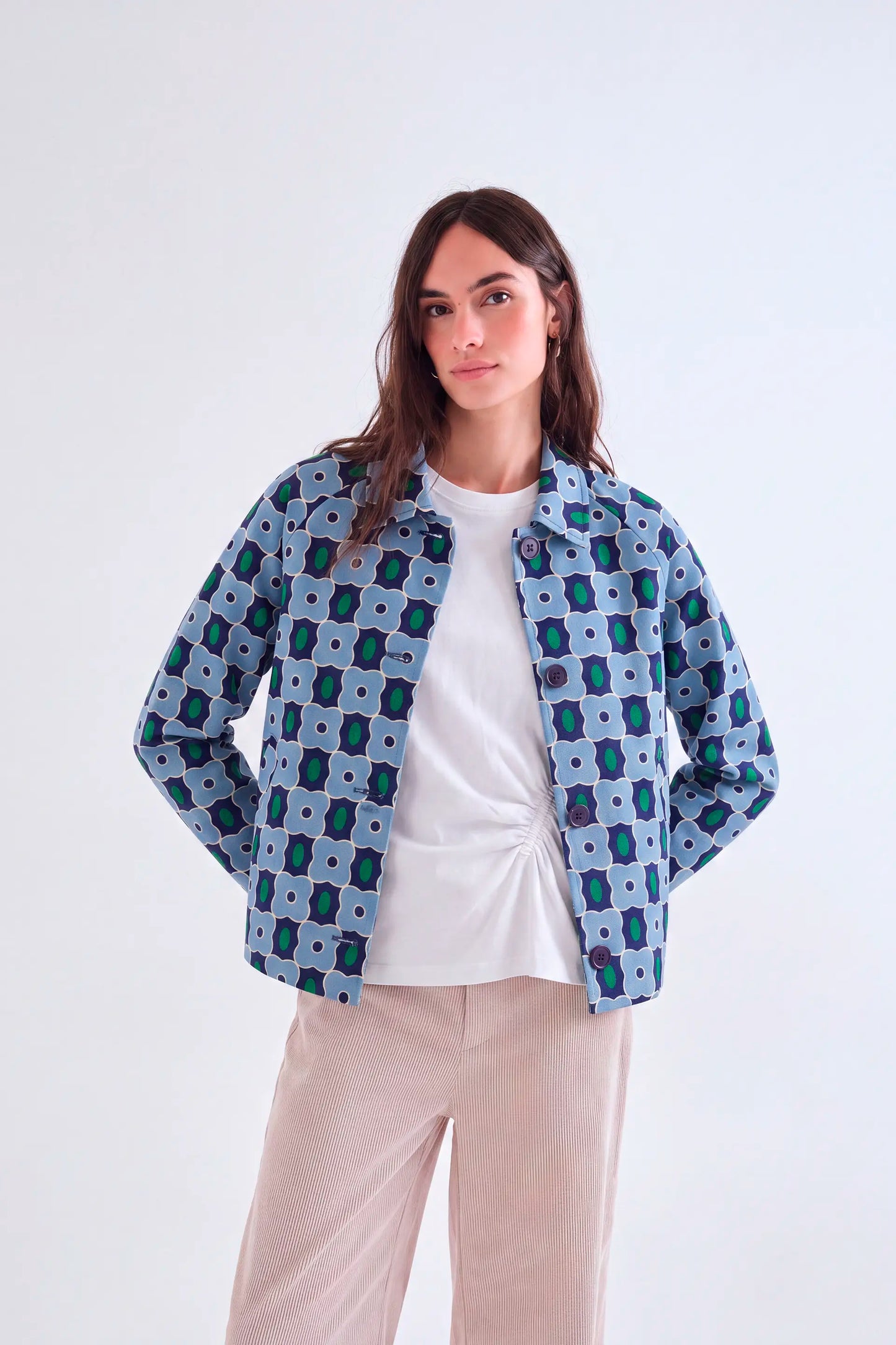 Chaqueta con estampado de Inverness