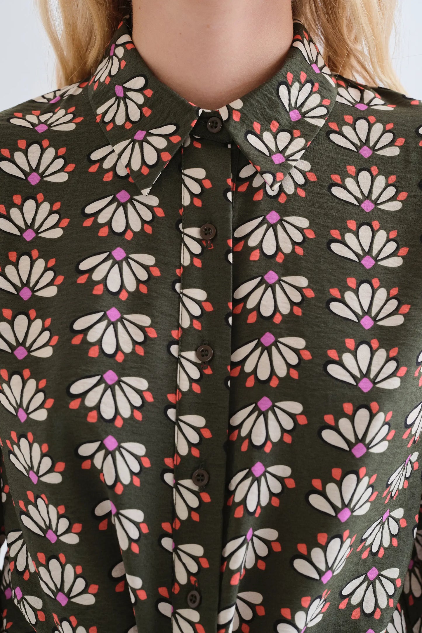 Camicia con stampa Geometry