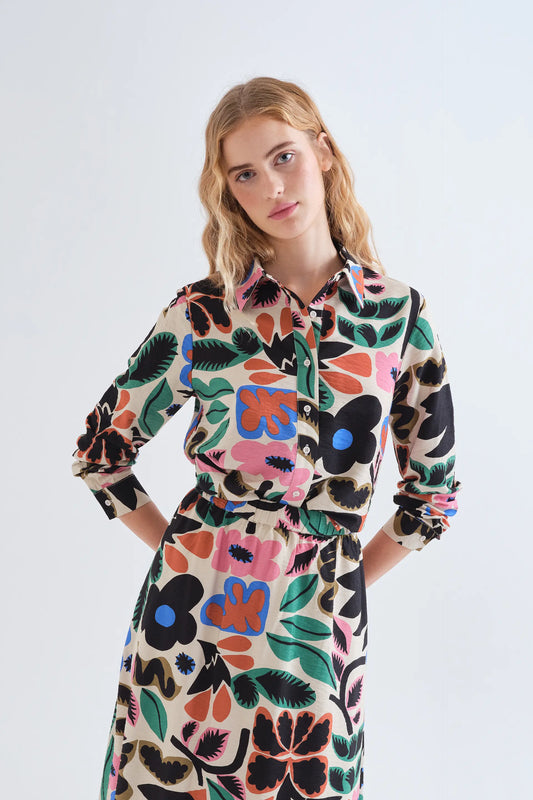 Camisa con estampado Neo Garden