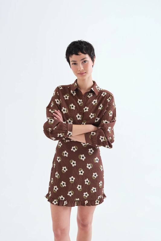 Camicia con stampa Santini