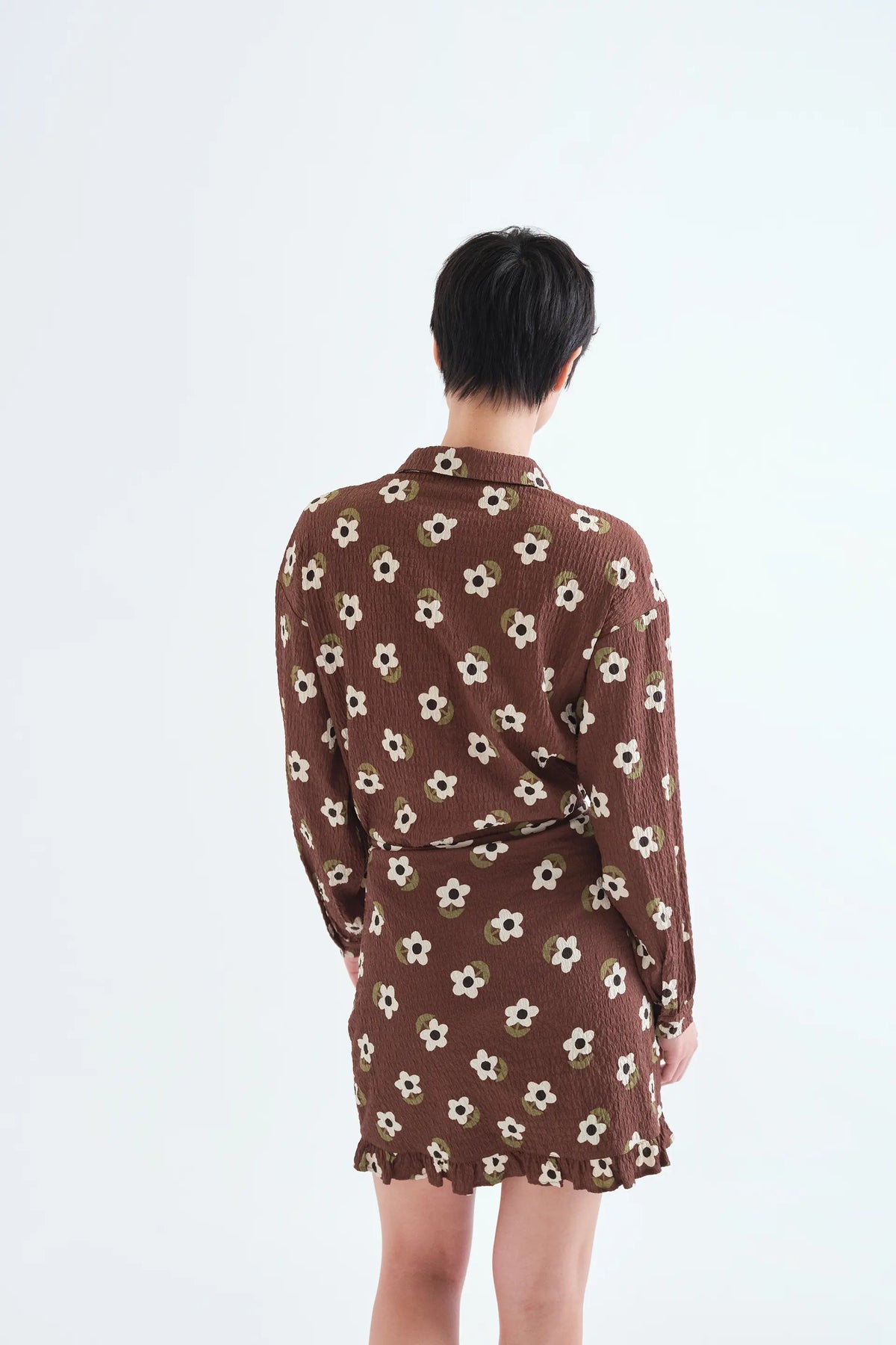 Camicia con stampa Santini