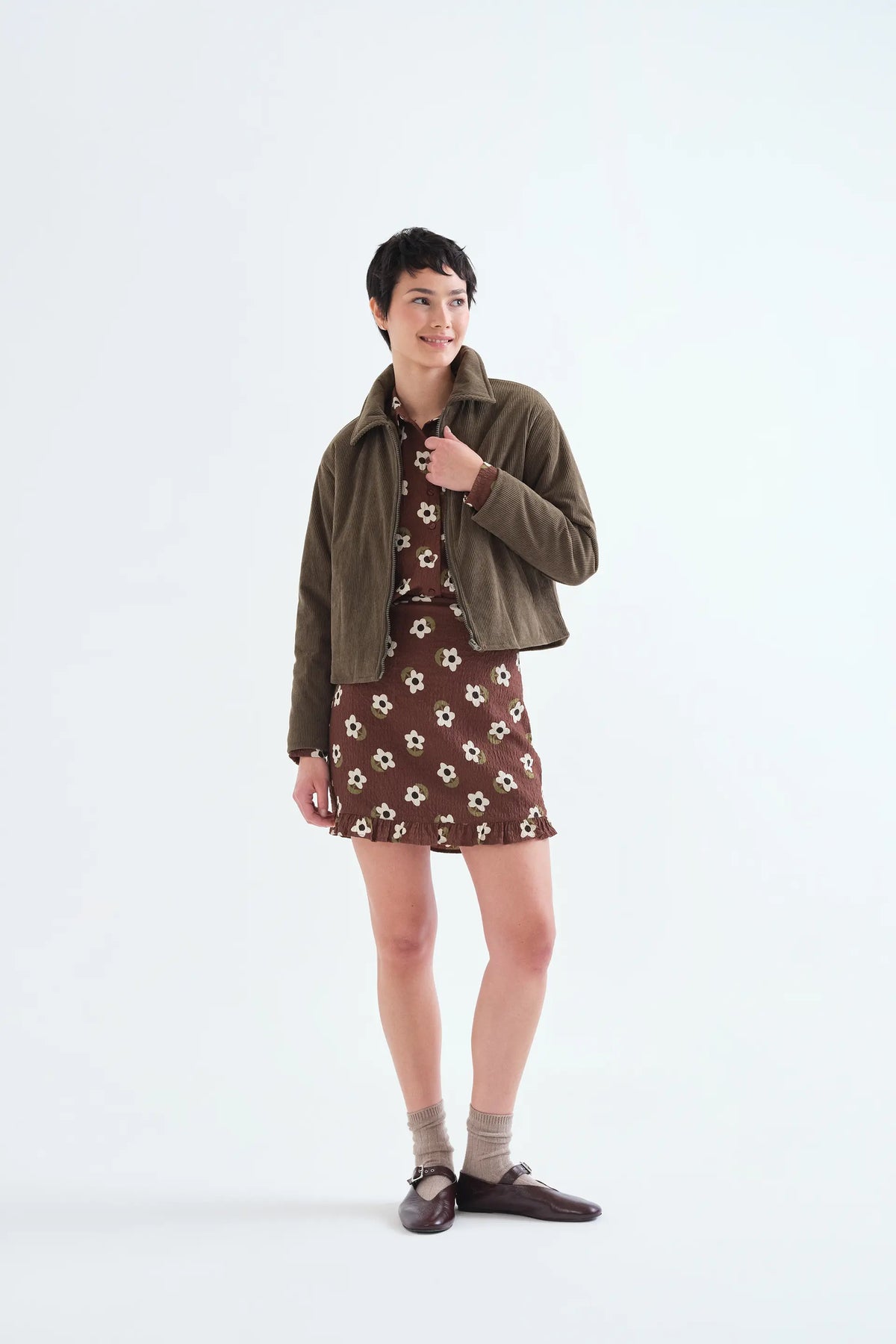 Camicia con stampa Santini