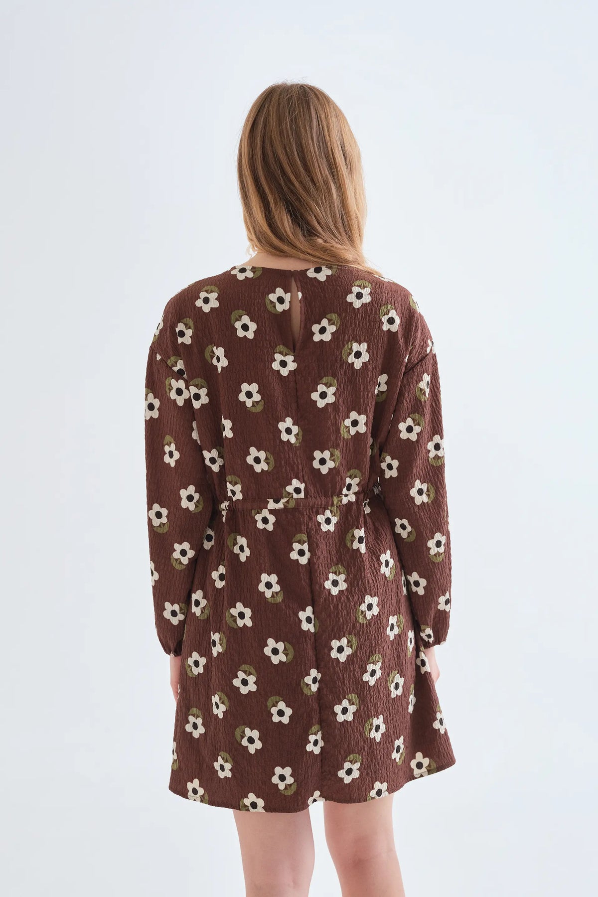 Vestido corto con estampado Santini
