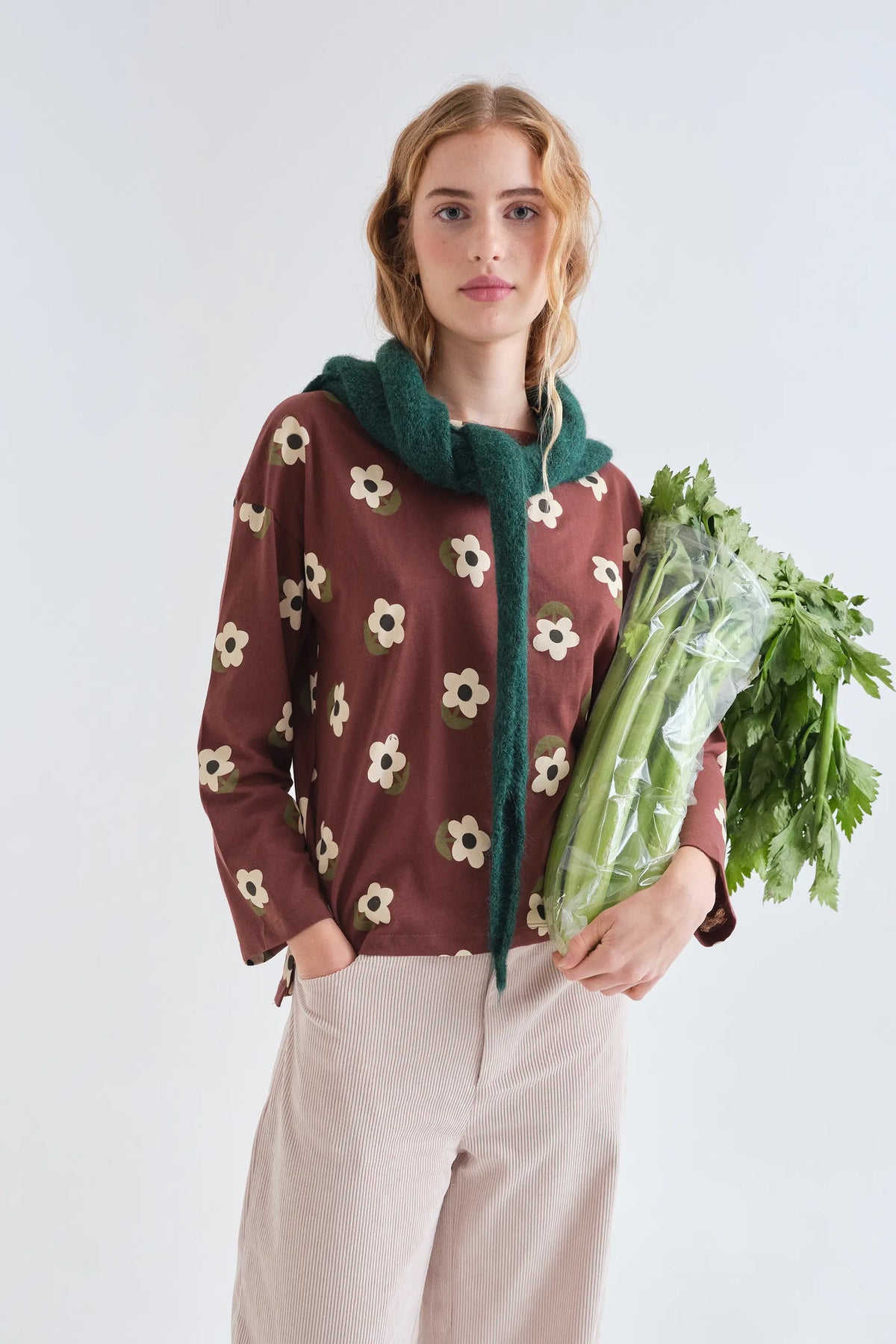 100% cotton T-shirt with Santini print