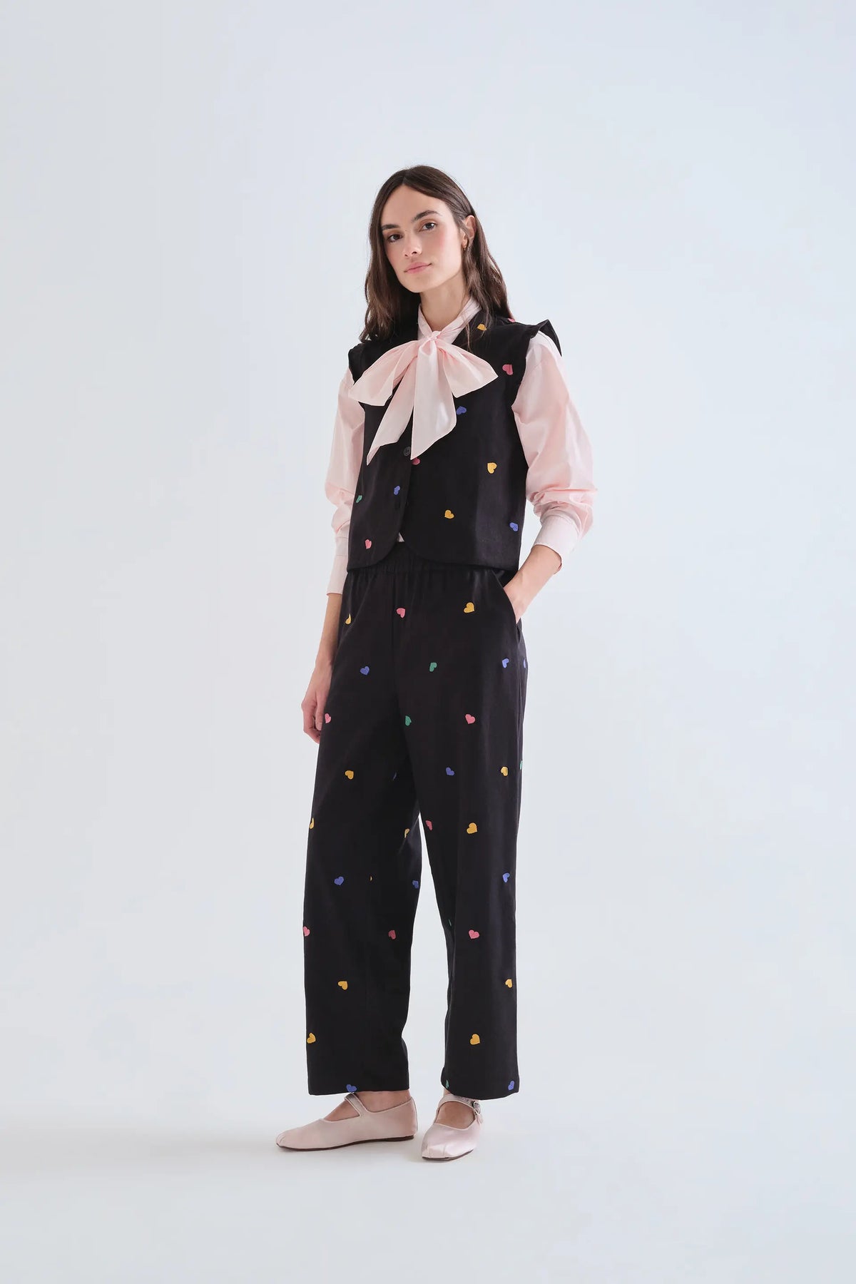 Candy print vest