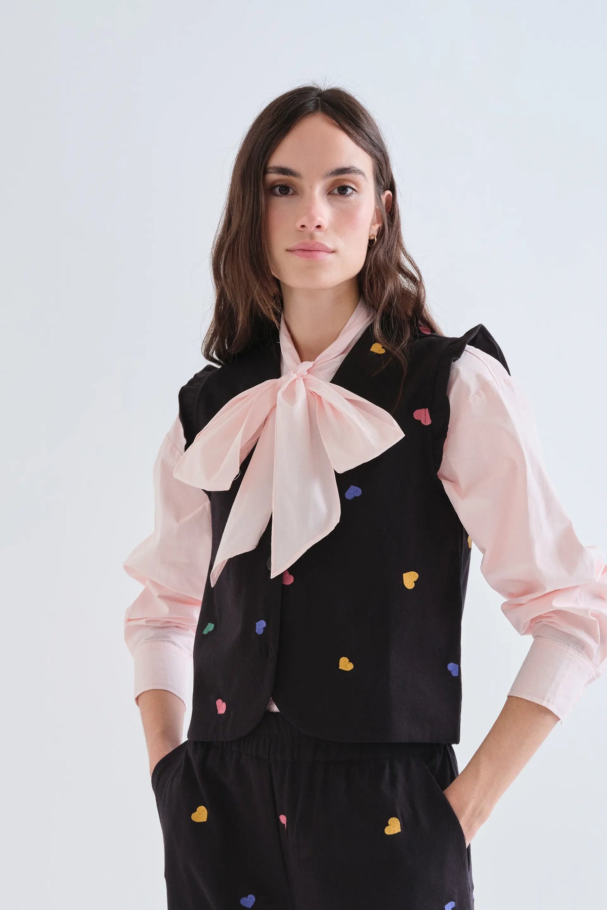 Candy print vest