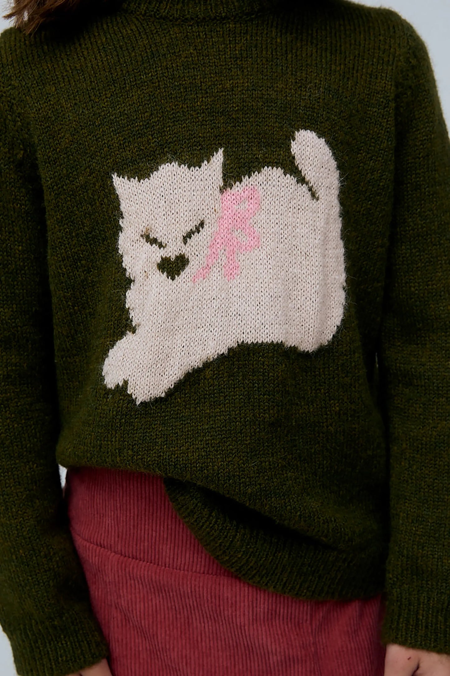 Girl's sweater with Cat print