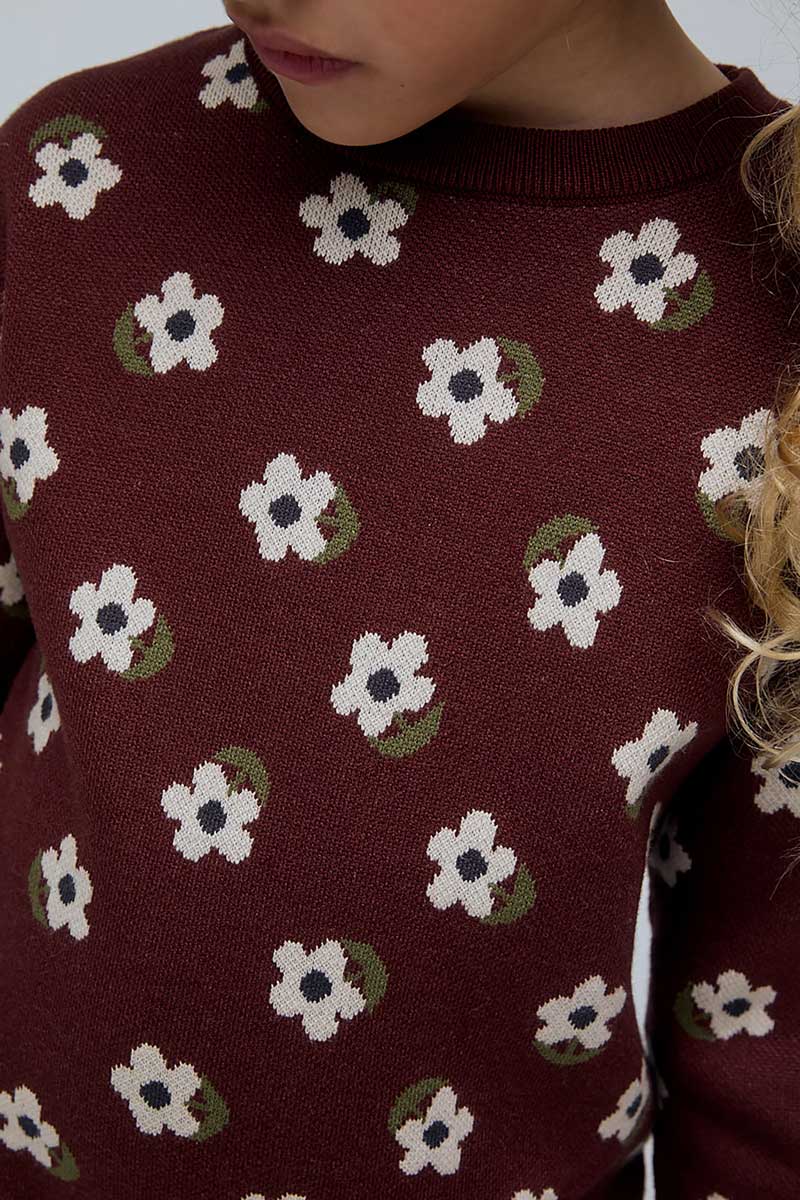 Vestido corto de niña 100% algodón con estampado Santini