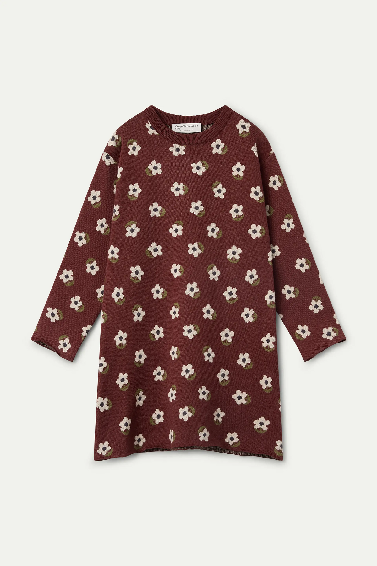 Vestido corto de niña 100% algodón con estampado Santini