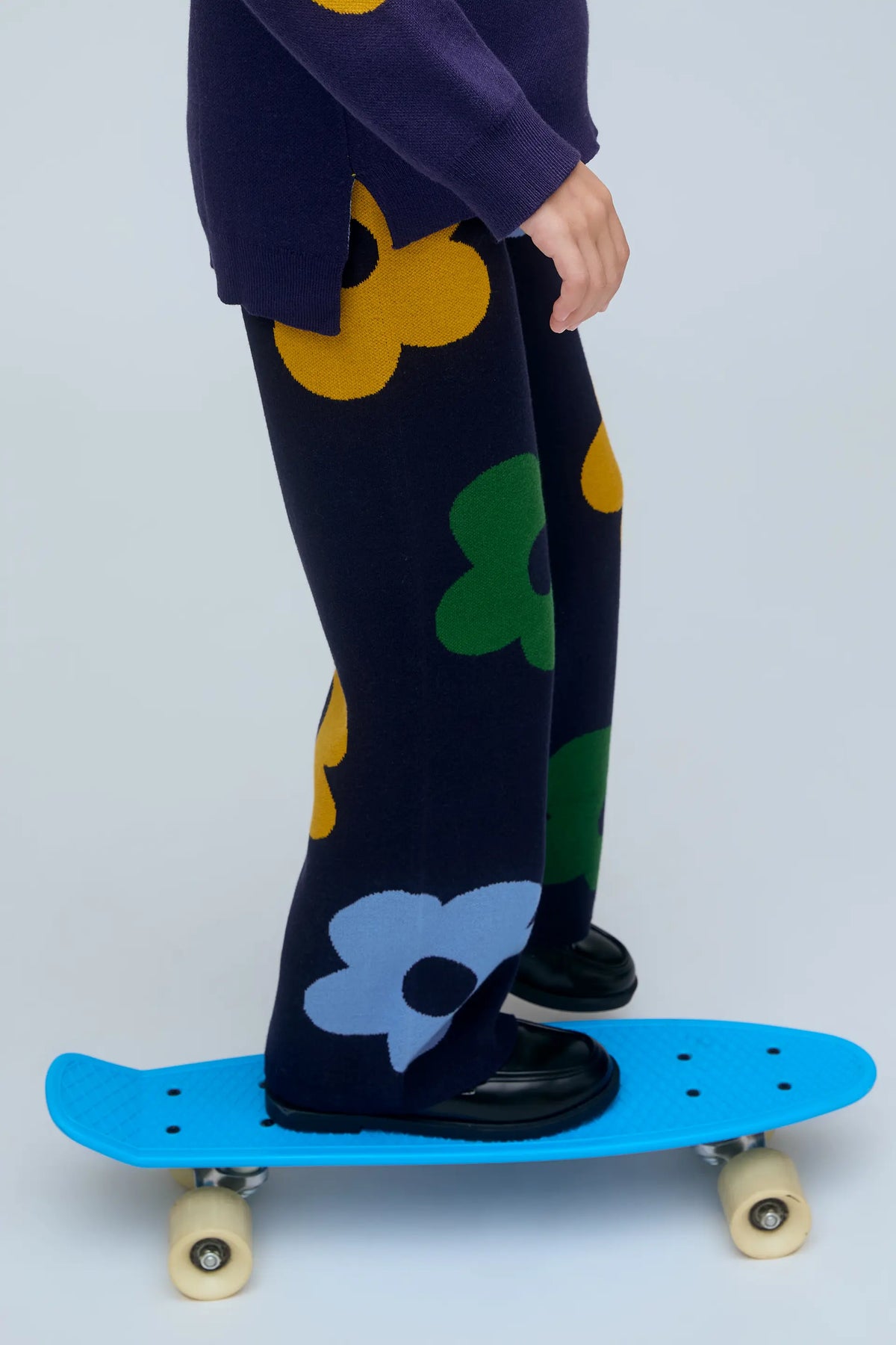 Pantaloni da bambina con stampa Euphonia