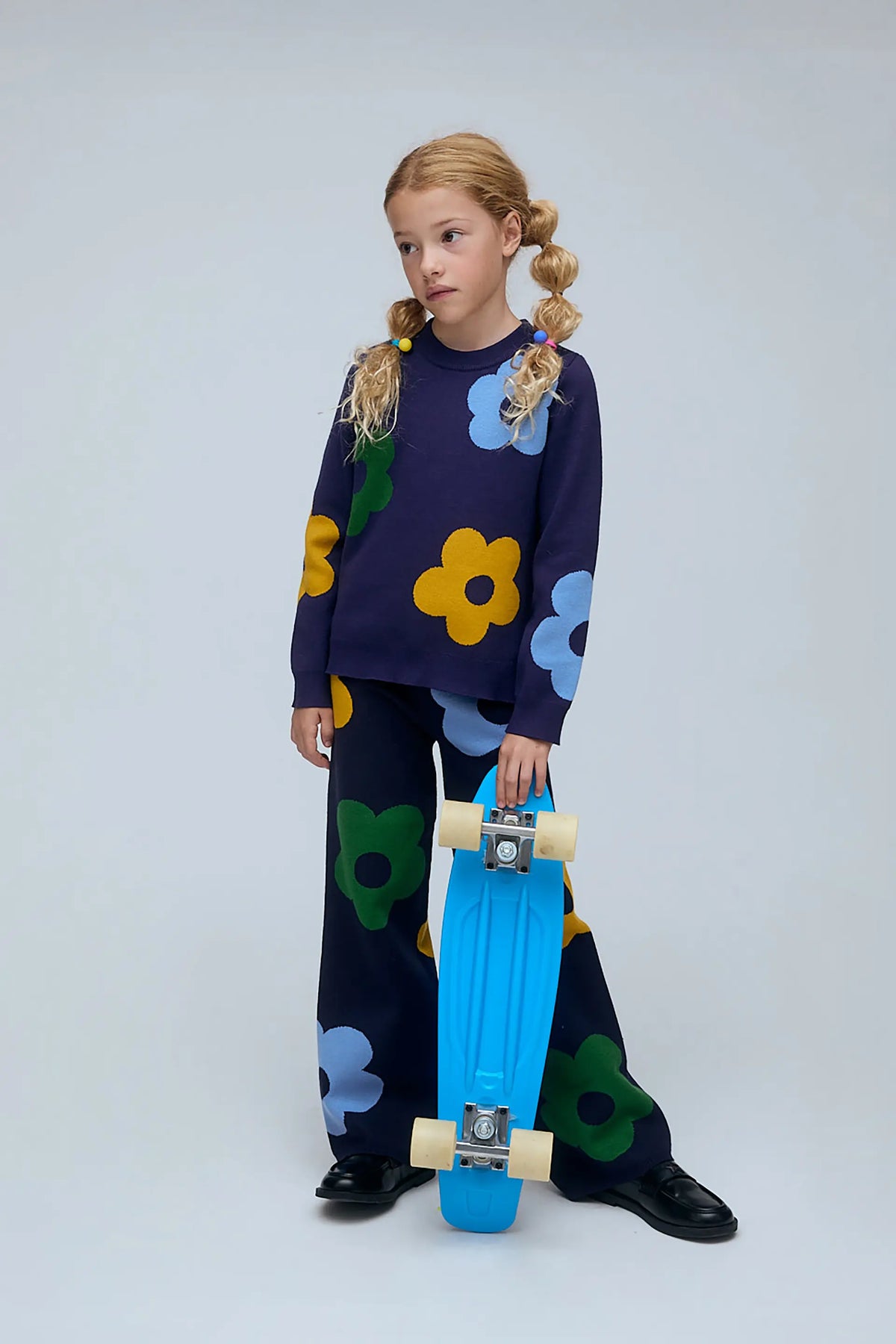 Pantaloni da bambina con stampa Euphonia