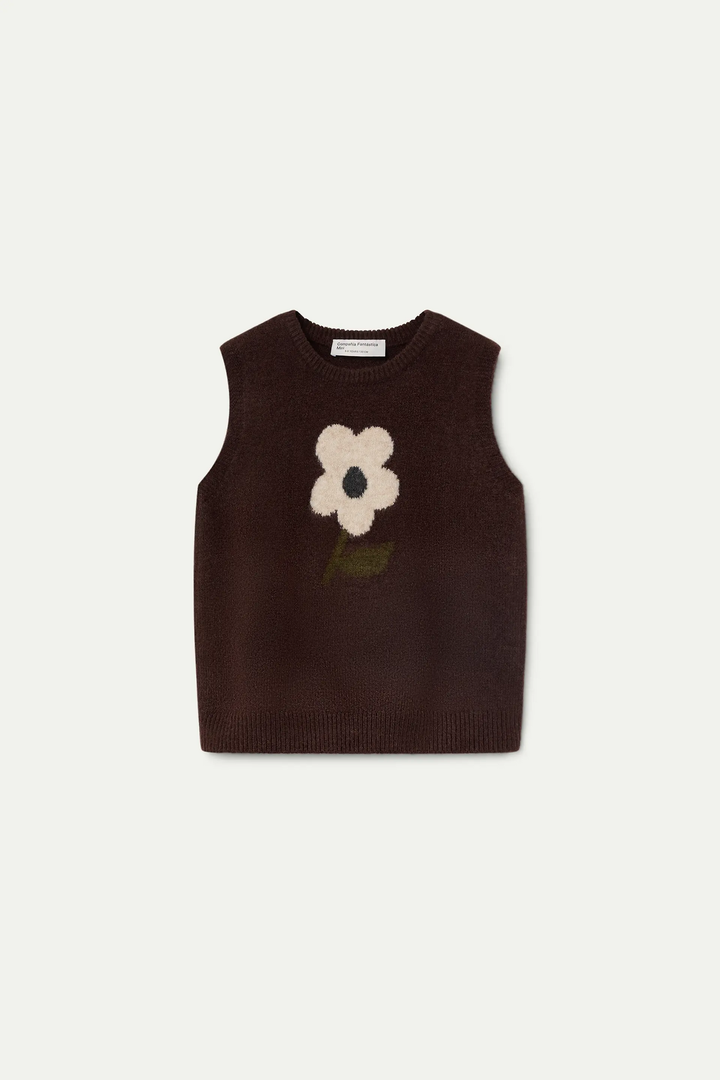 Girl's vest with large floral print