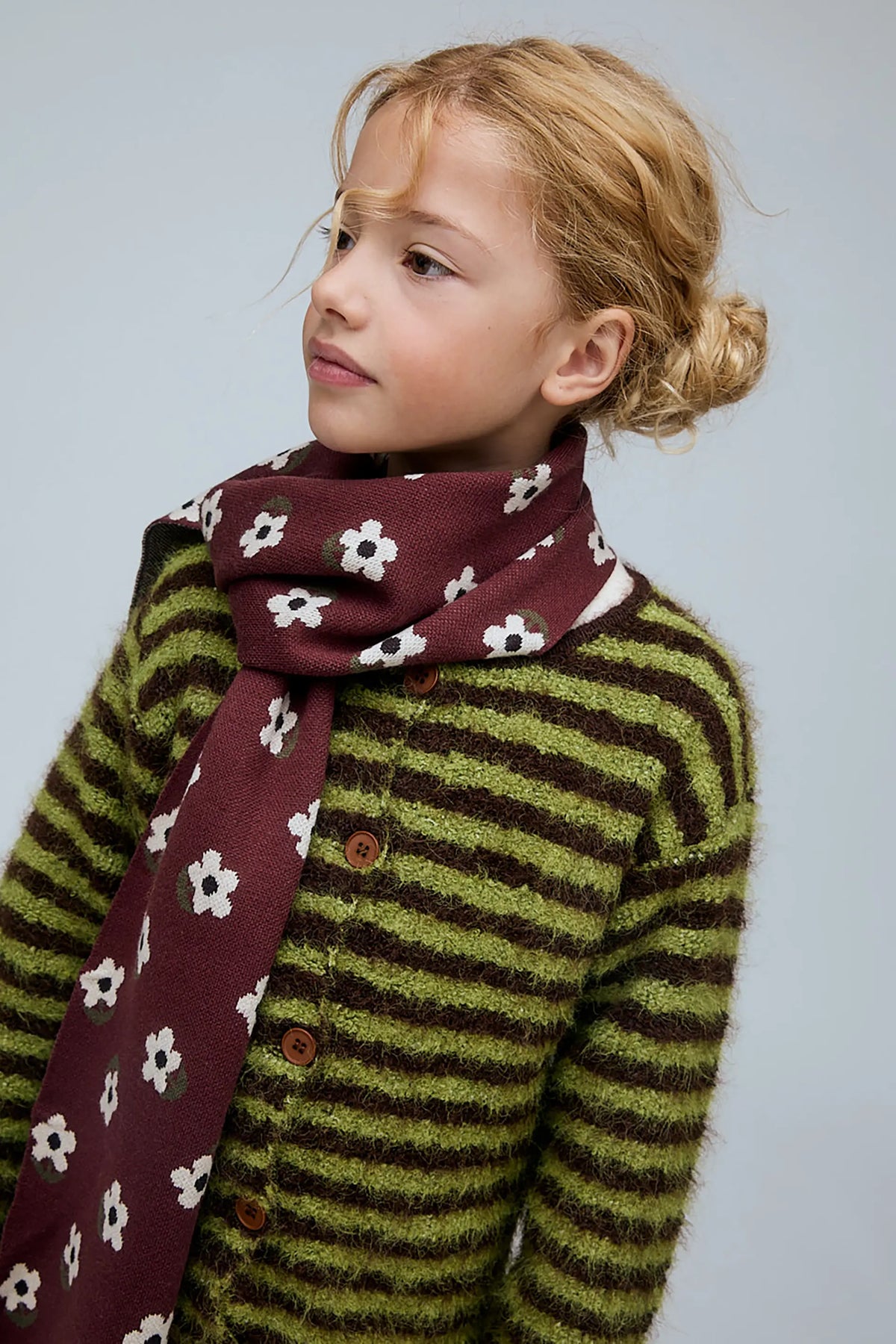 Girl's Santini print scarf