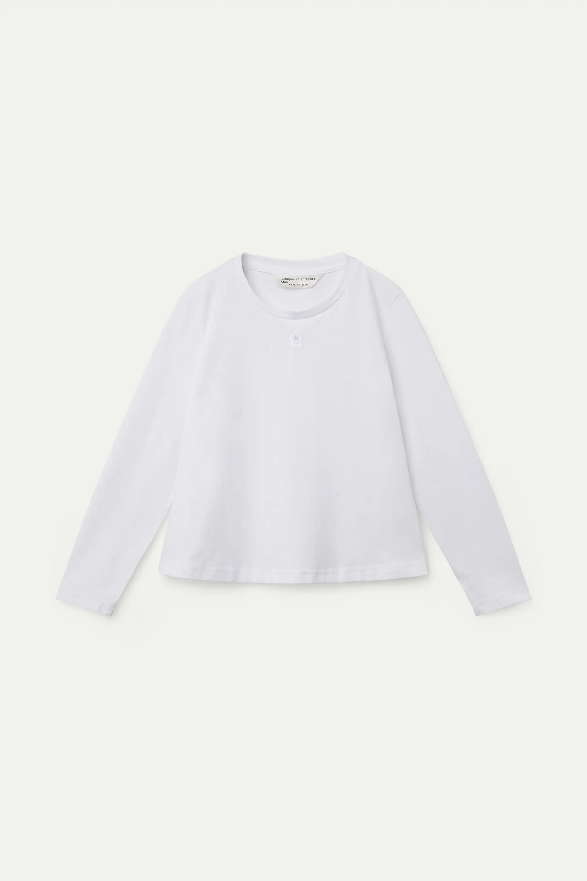 Camiseta de niña 100% algodón blanco "CF"
