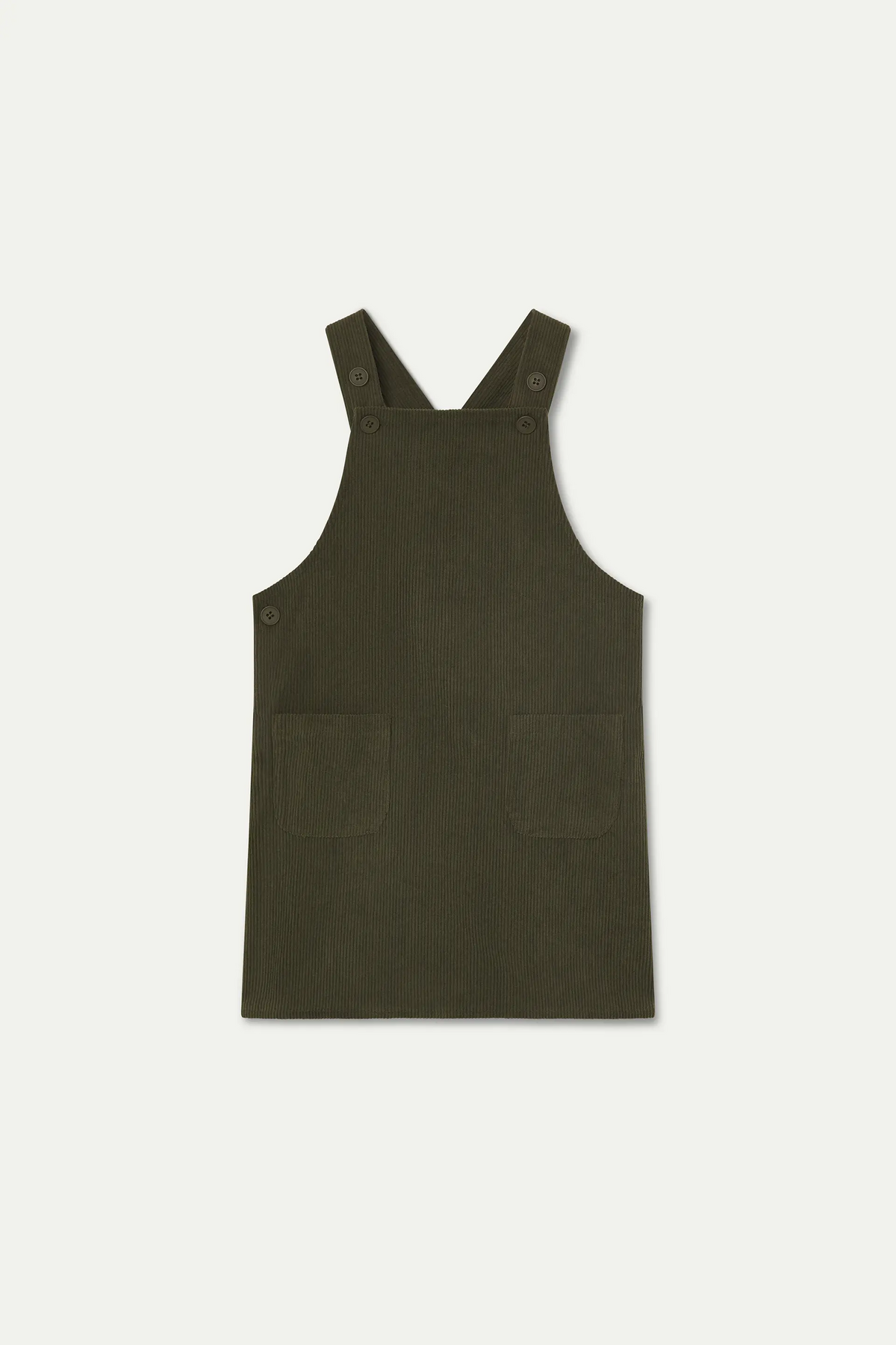 Peto de niña pana verde