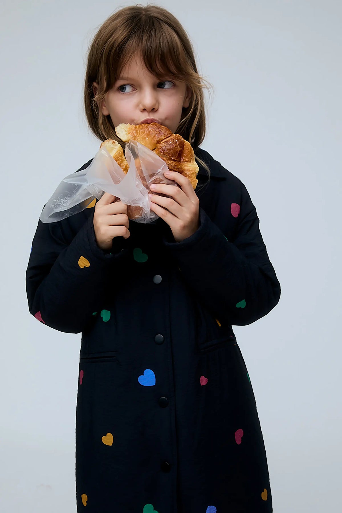 Girl's coat with Candy print