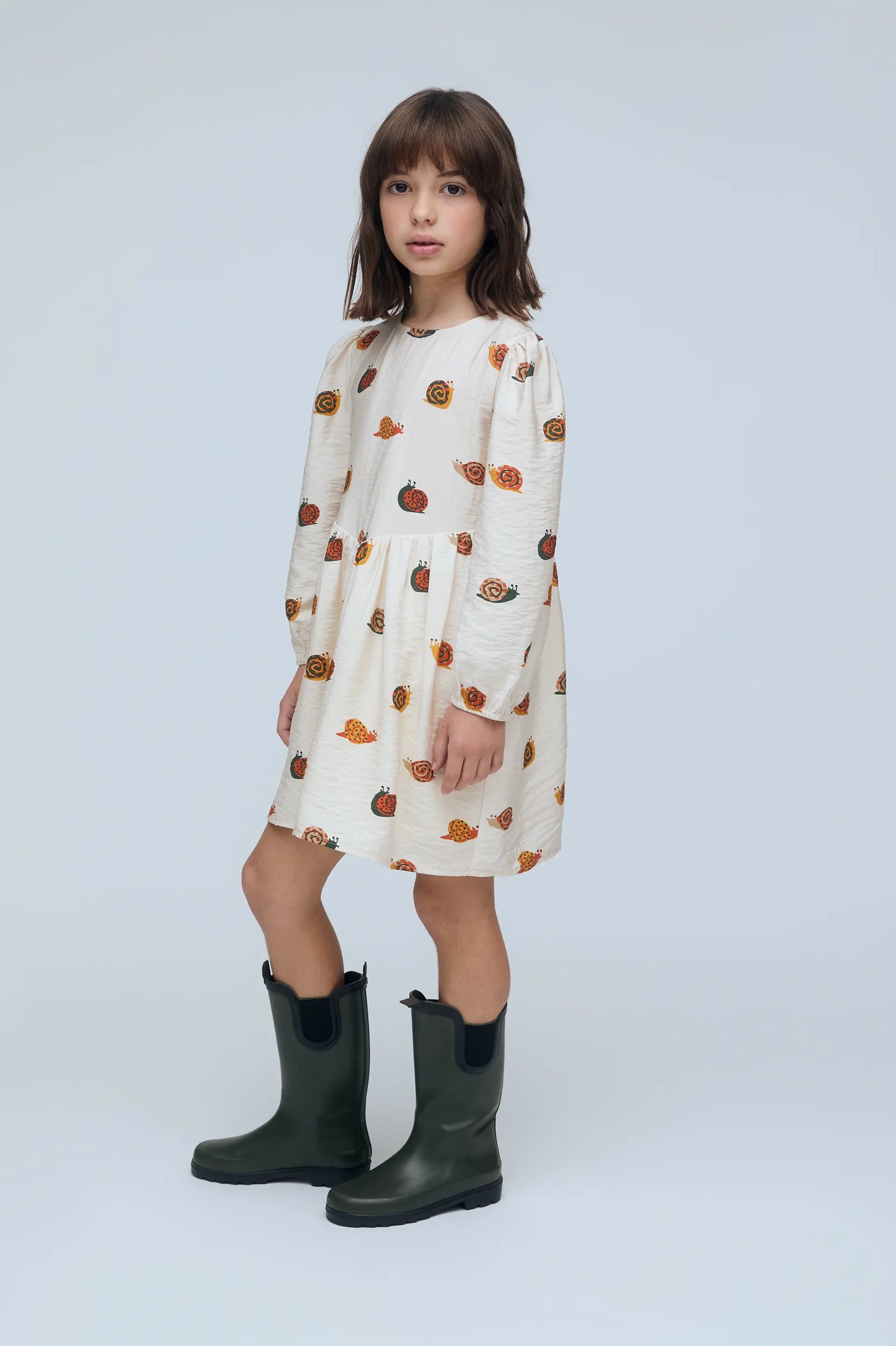 Vestito bambina con stampa di Lumache