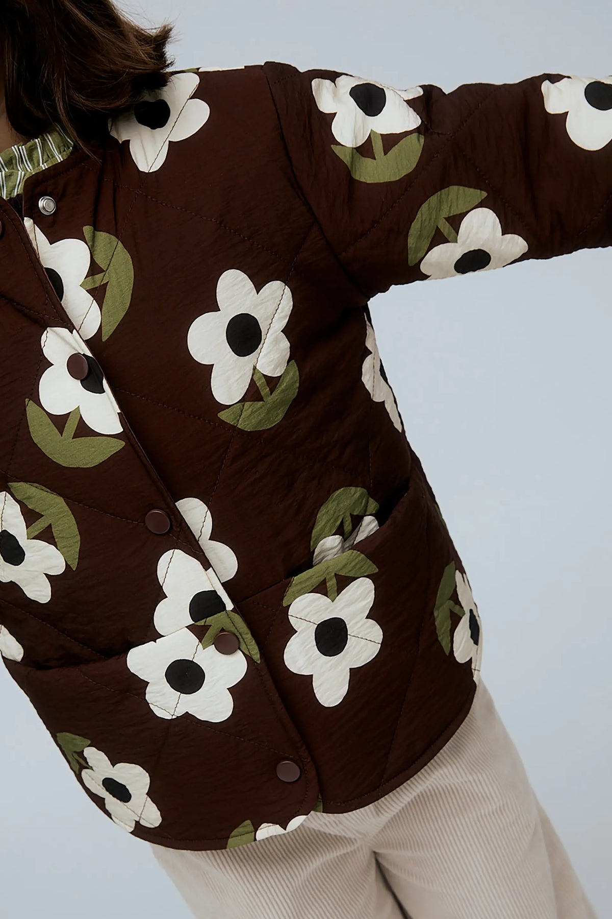 Giacca bambina con stampa Santini