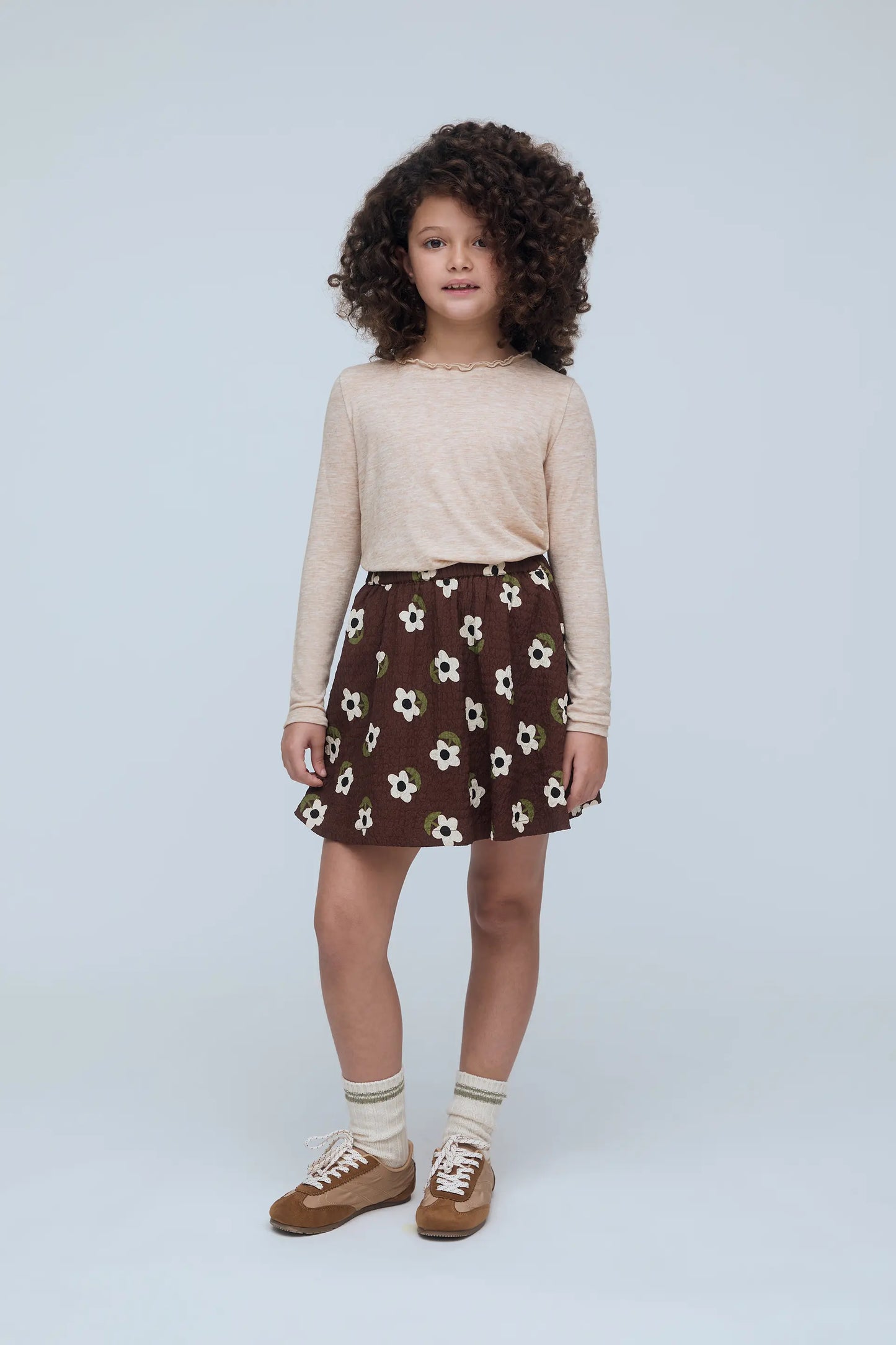 Girls' Beige T-shirt