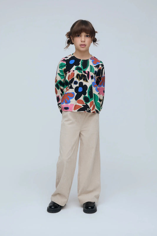 Top de niña con estampado Neo Garden