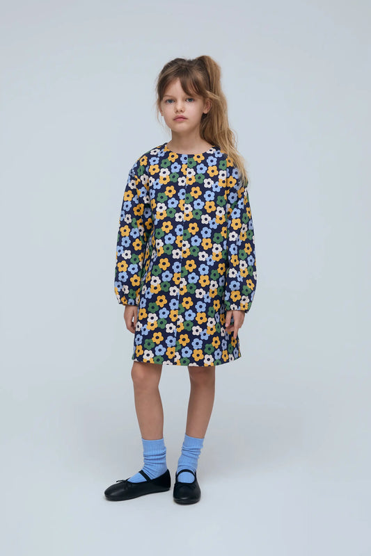 Vestido corto de niña con estampado Euphonia