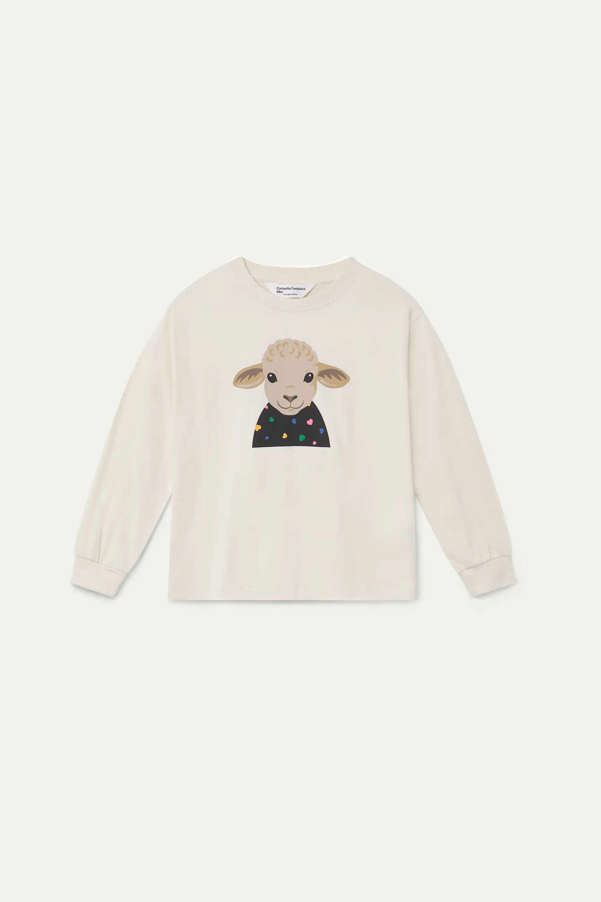 Camiseta 100% algodón con estampado de oveja