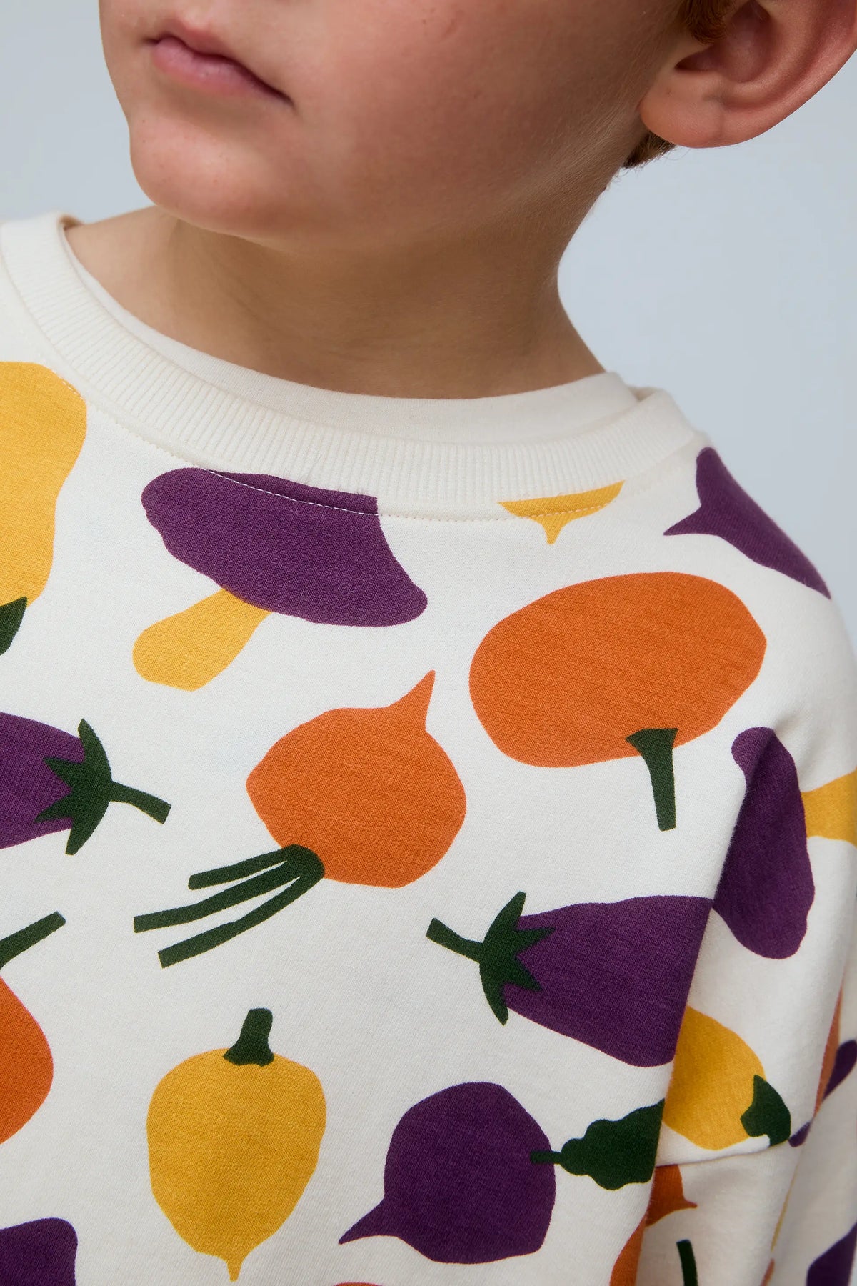 Sudadera unisex 100% algodón con estampado Vegetales