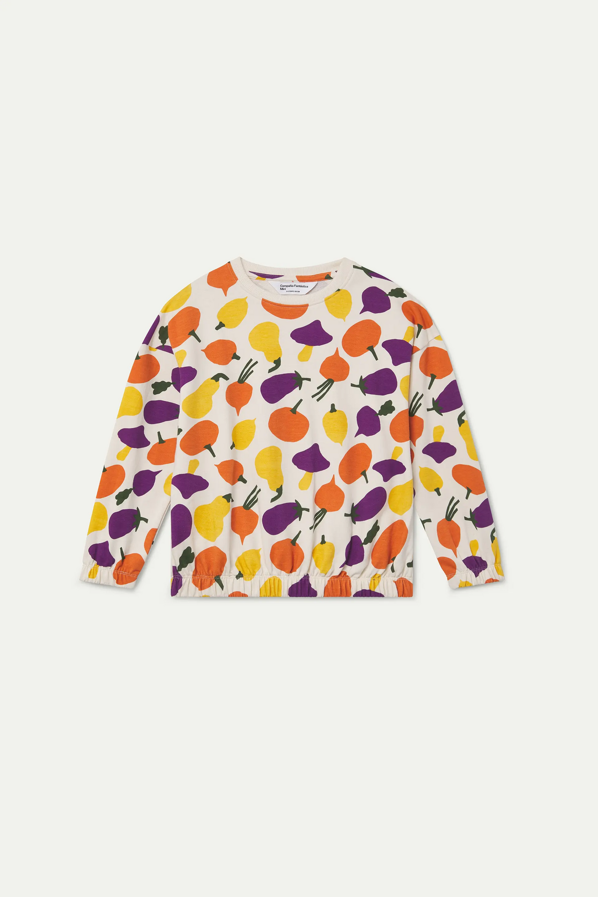 Sudadera unisex 100% algodón con estampado Vegetales