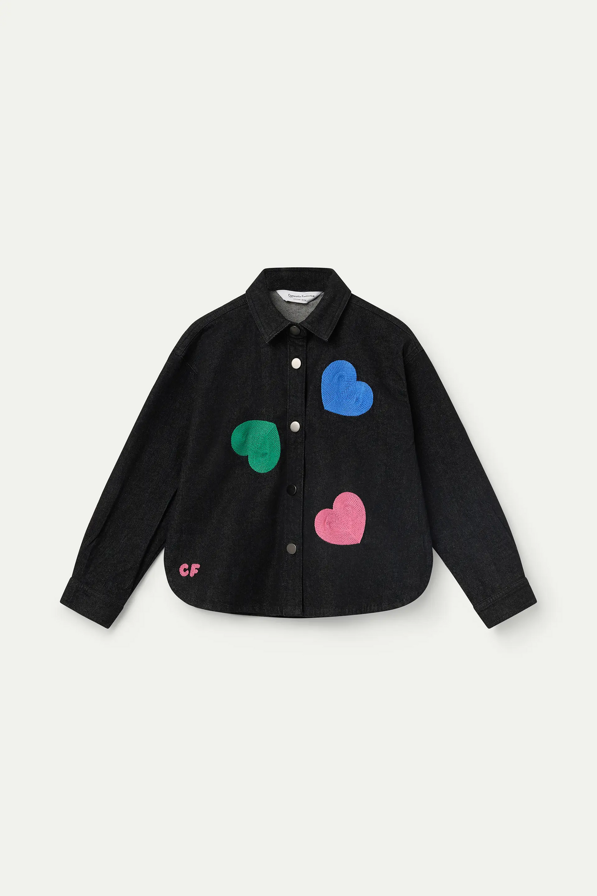 Girls' Candy embroidered denim overshirt