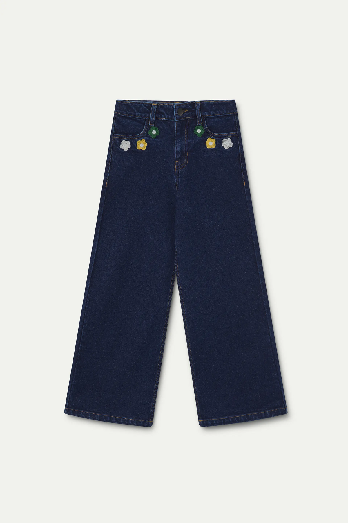 Jeans da bambina con ricamo Euphonia